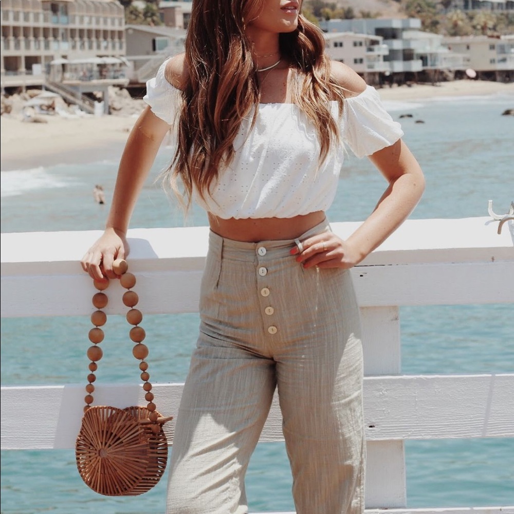 Urban Outfitters eyelet crop